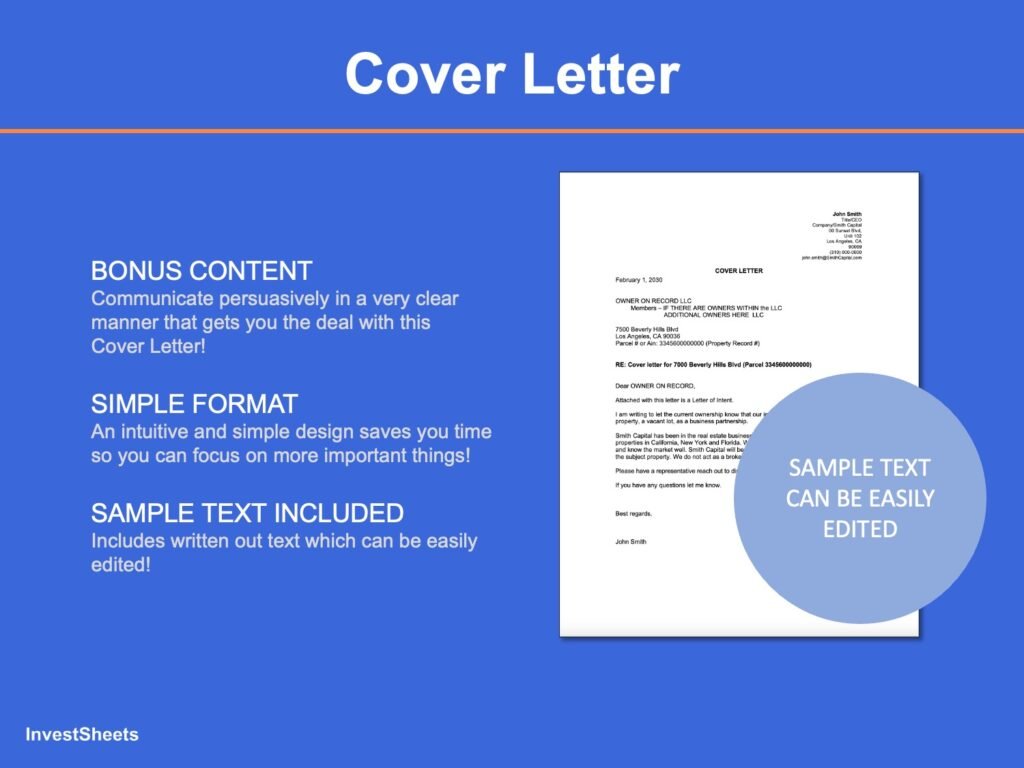 Real-Estate-Letter-of-Intent-Template-Free-Cover-Letter LOI -Download-Investsheets